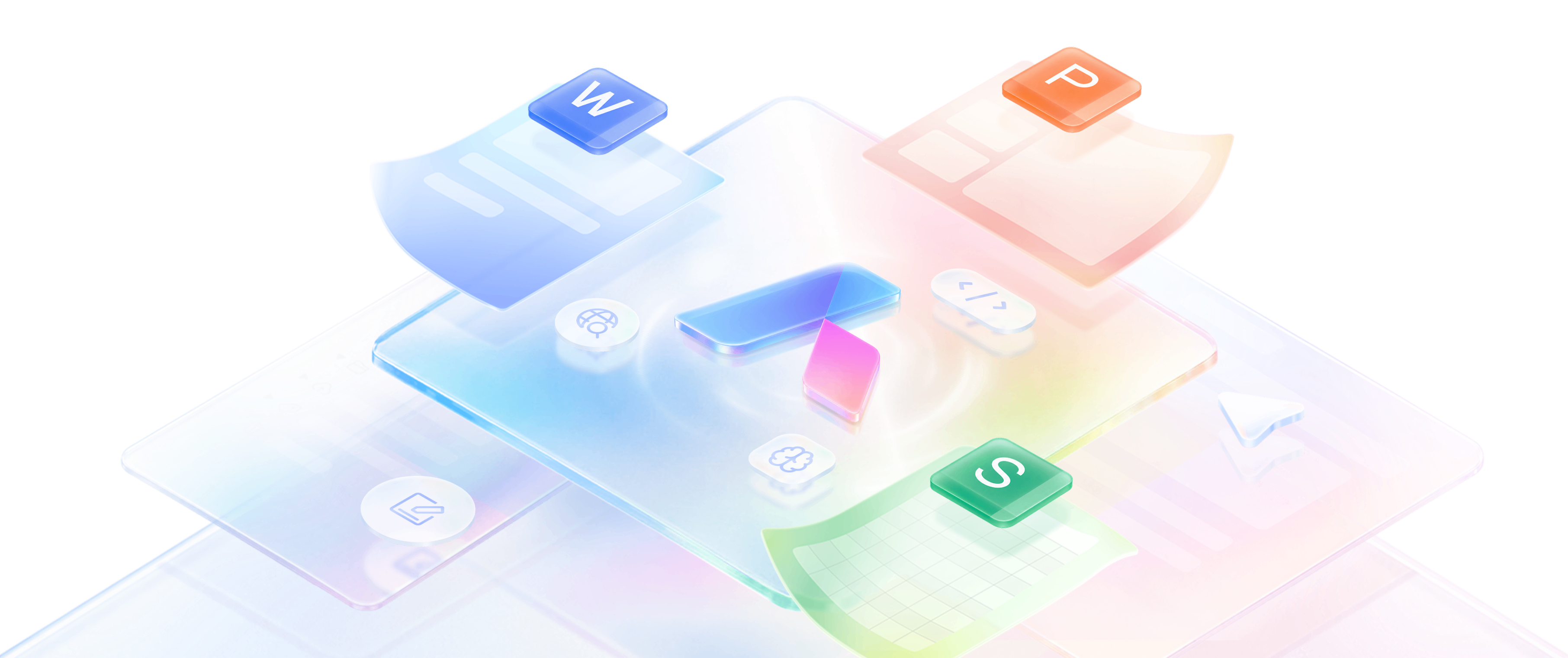 WPS 文字、表格、演示与多设备办公插画